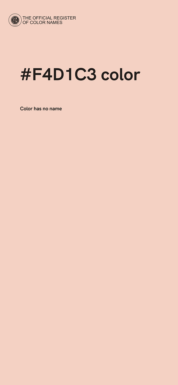 #F4D1C3 color image