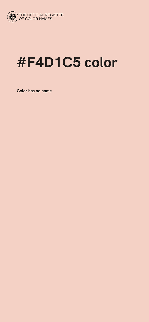 #F4D1C5 color image