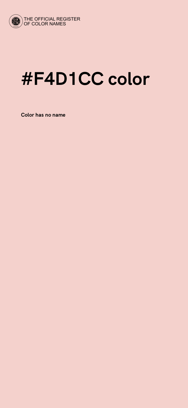 #F4D1CC color image