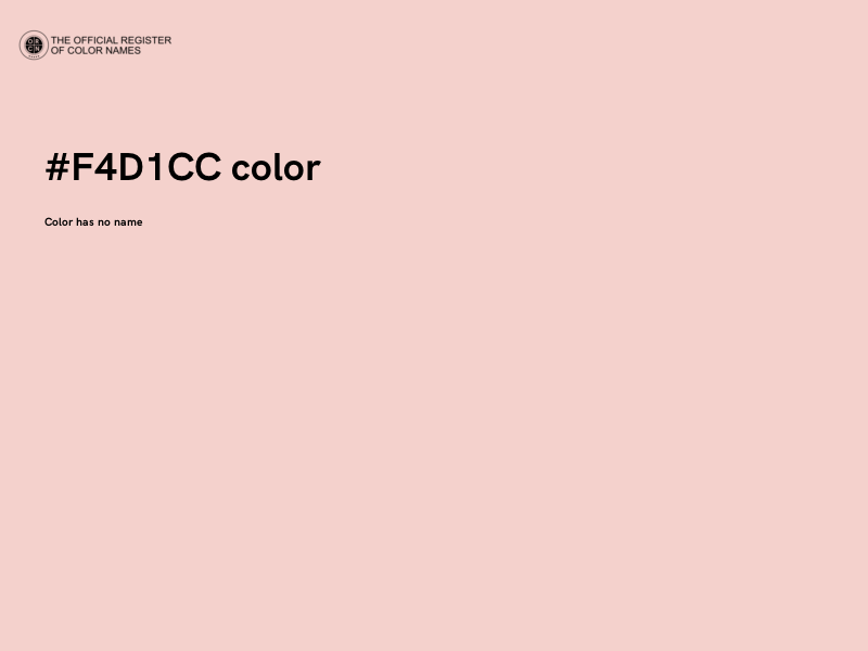 #F4D1CC color image