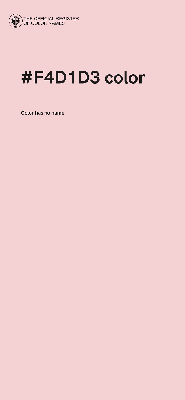 #F4D1D3 color image