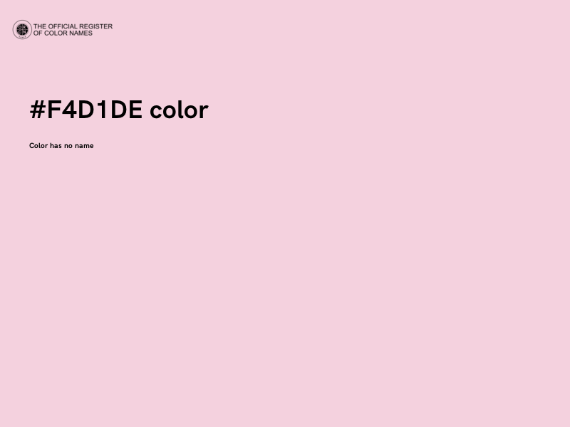 #F4D1DE color image
