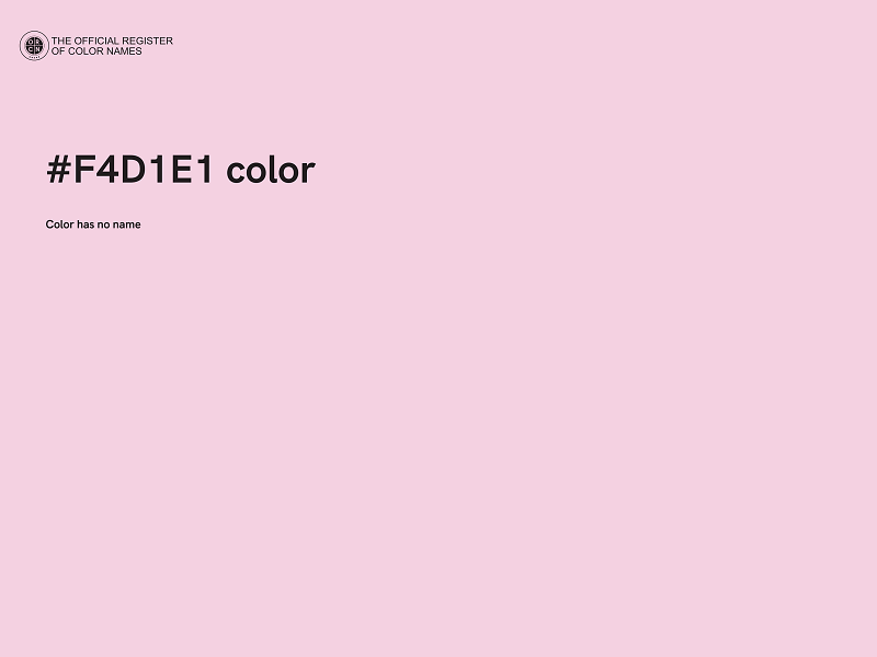 #F4D1E1 color image