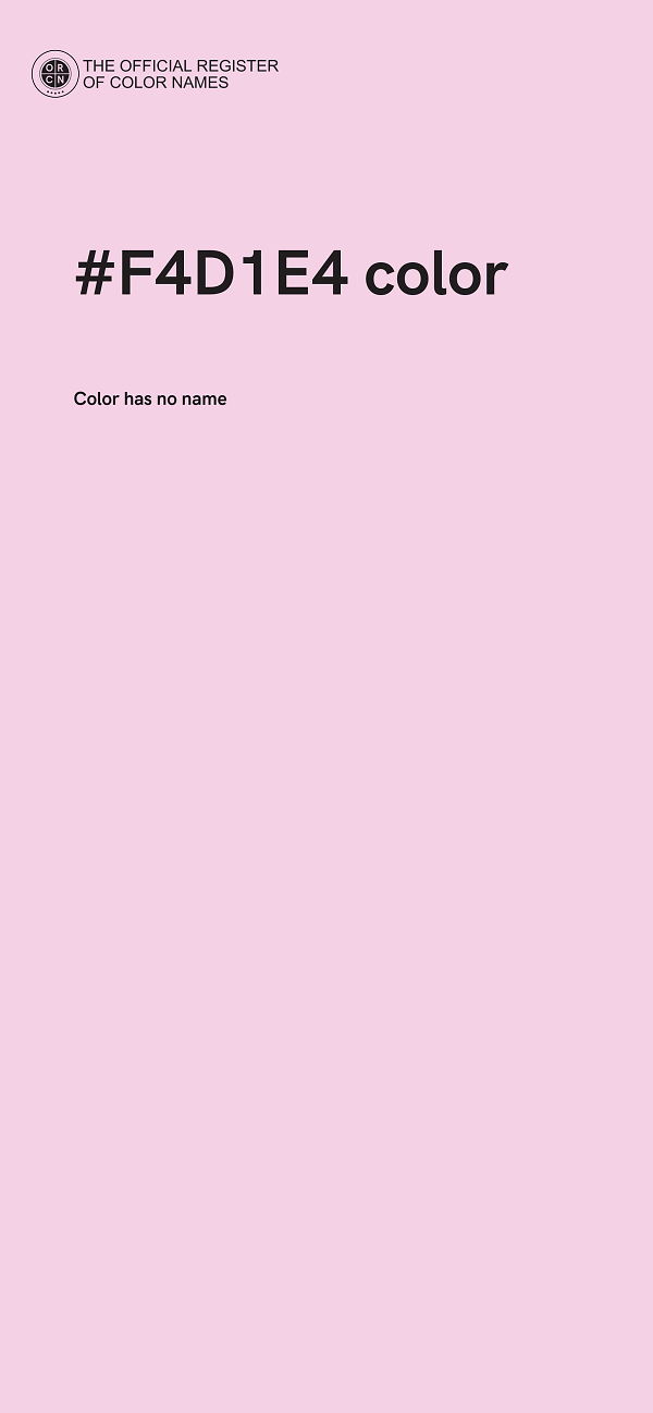 #F4D1E4 color image