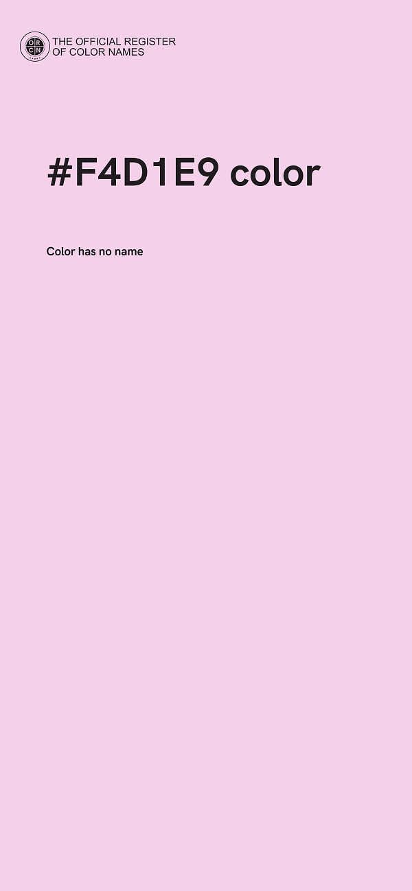 #F4D1E9 color image
