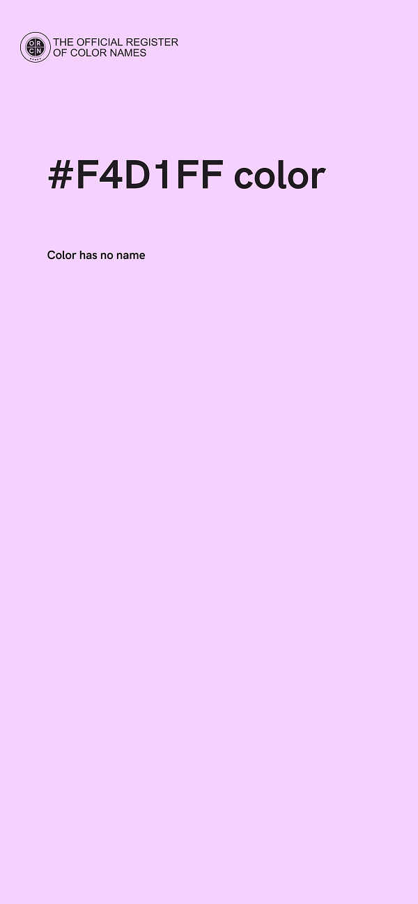 #F4D1FF color image