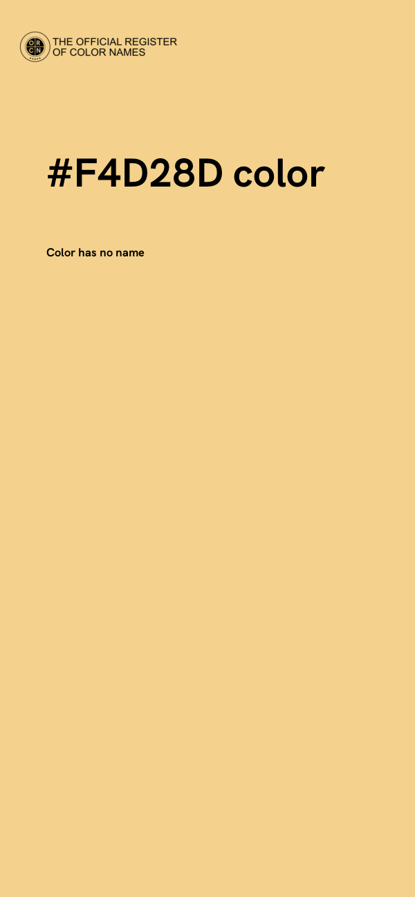 #F4D28D color image