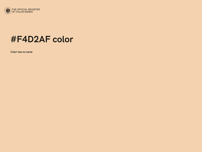 #F4D2AF color image