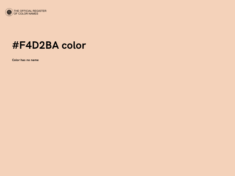 #F4D2BA color image