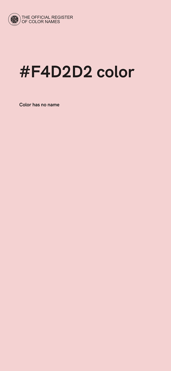 #F4D2D2 color image