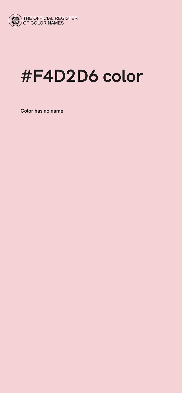 #F4D2D6 color image