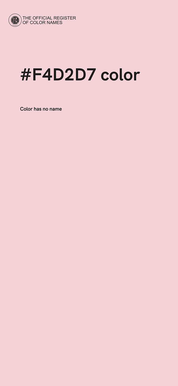 #F4D2D7 color image