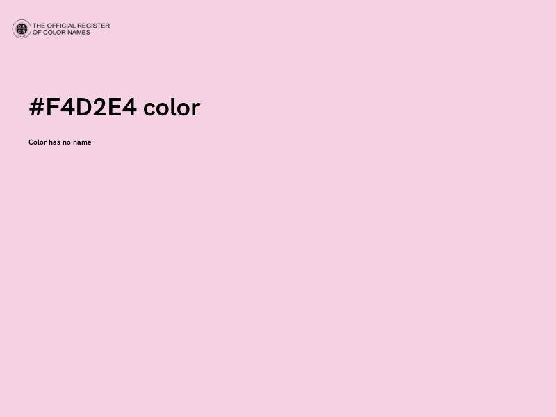 #F4D2E4 color image
