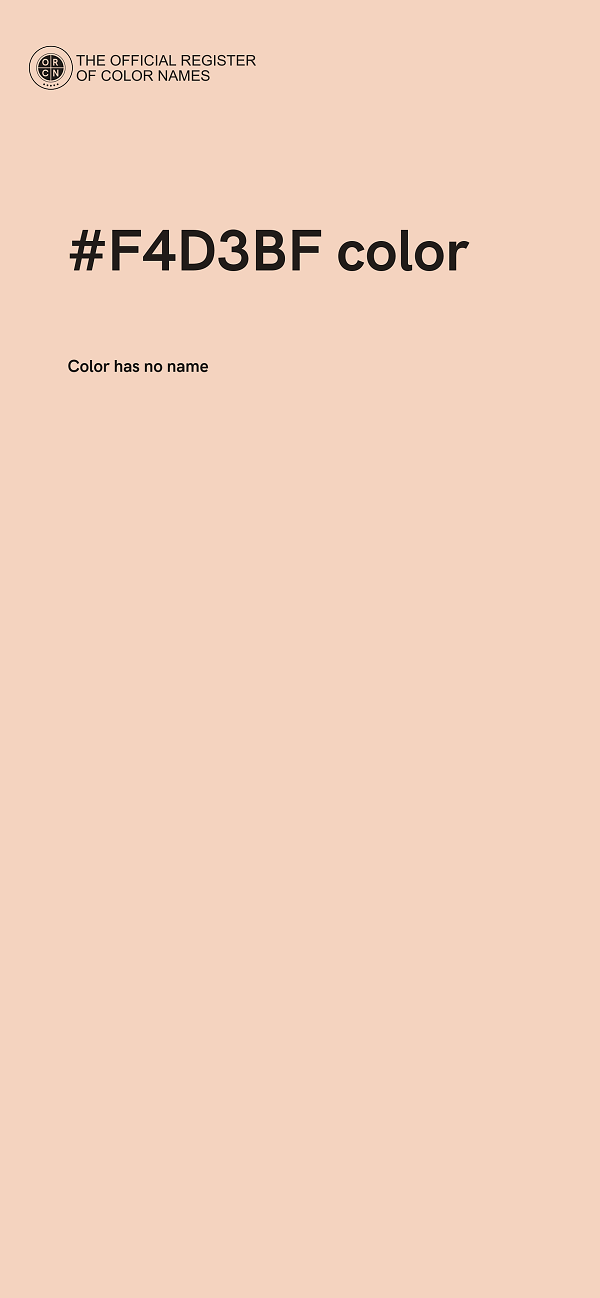 #F4D3BF color image
