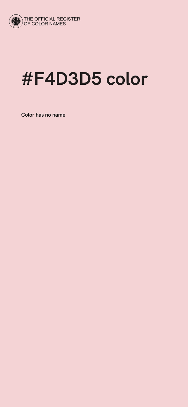 #F4D3D5 color image