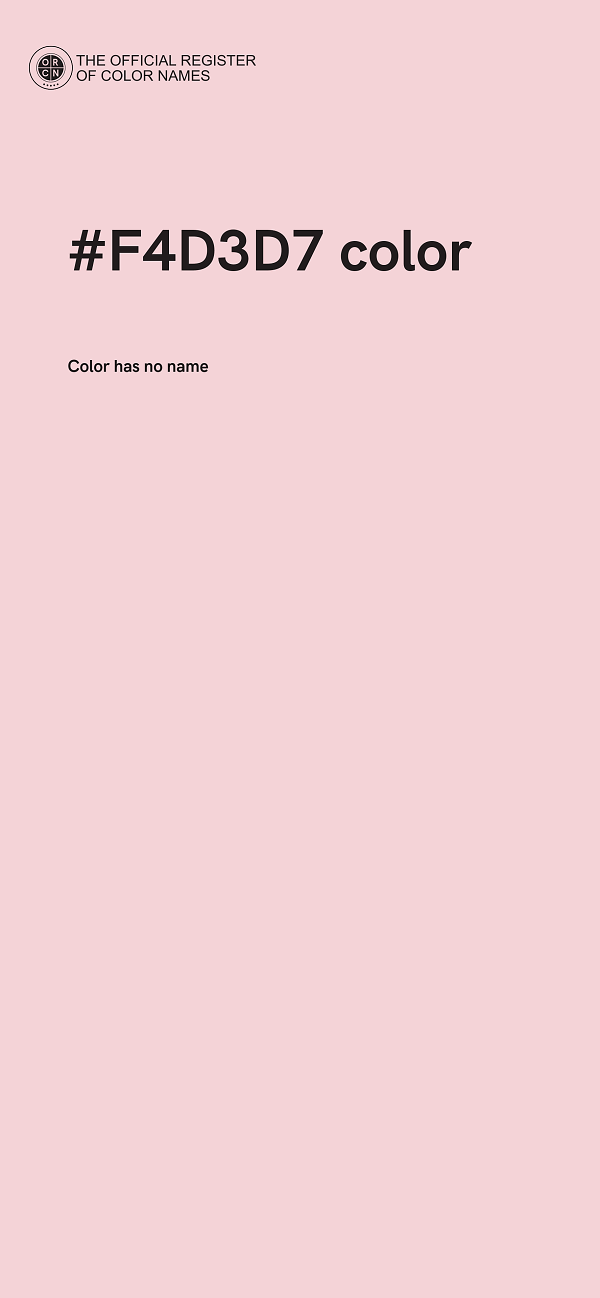 #F4D3D7 color image