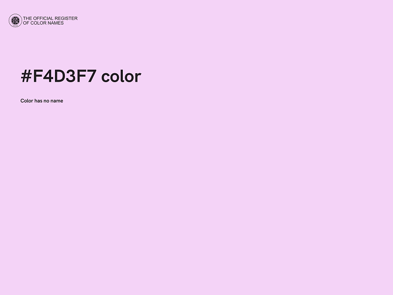 #F4D3F7 color image