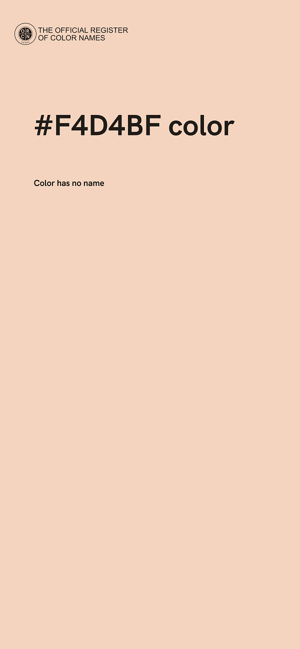 #F4D4BF color image