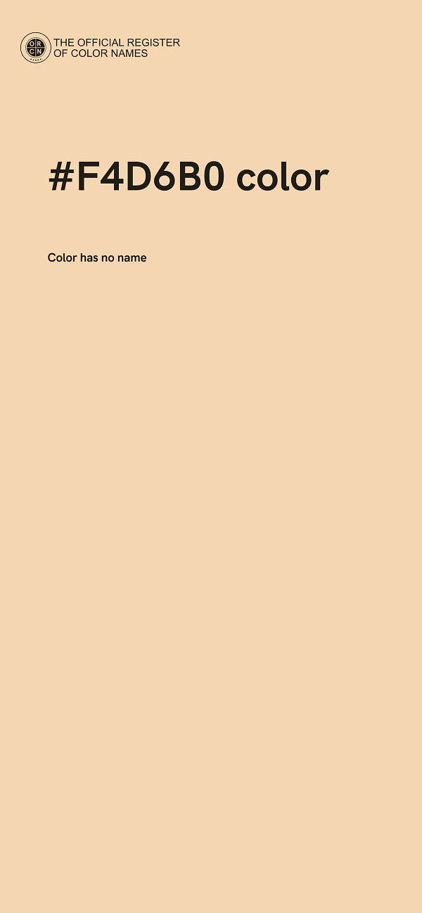#F4D6B0 color image