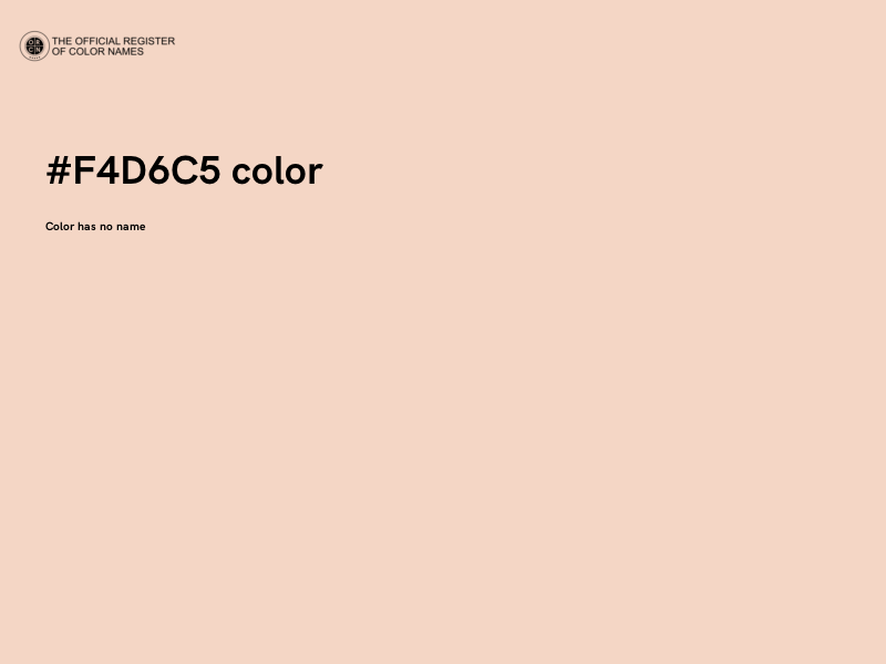 #F4D6C5 color image