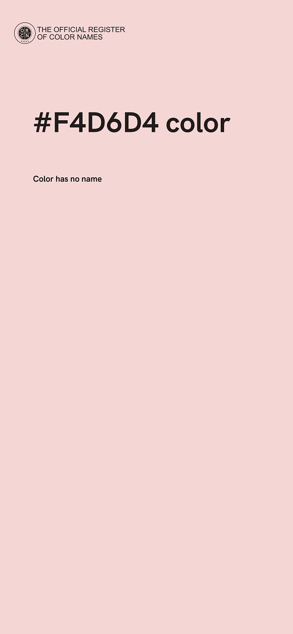 #F4D6D4 color image