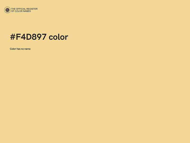 #F4D897 color image