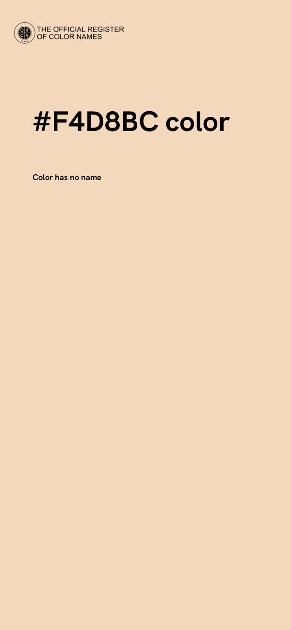#F4D8BC color image