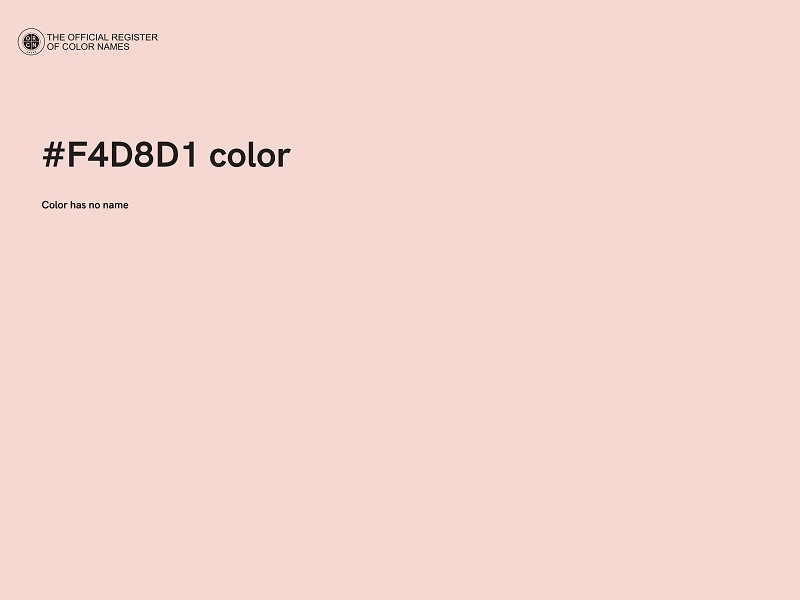 #F4D8D1 color image