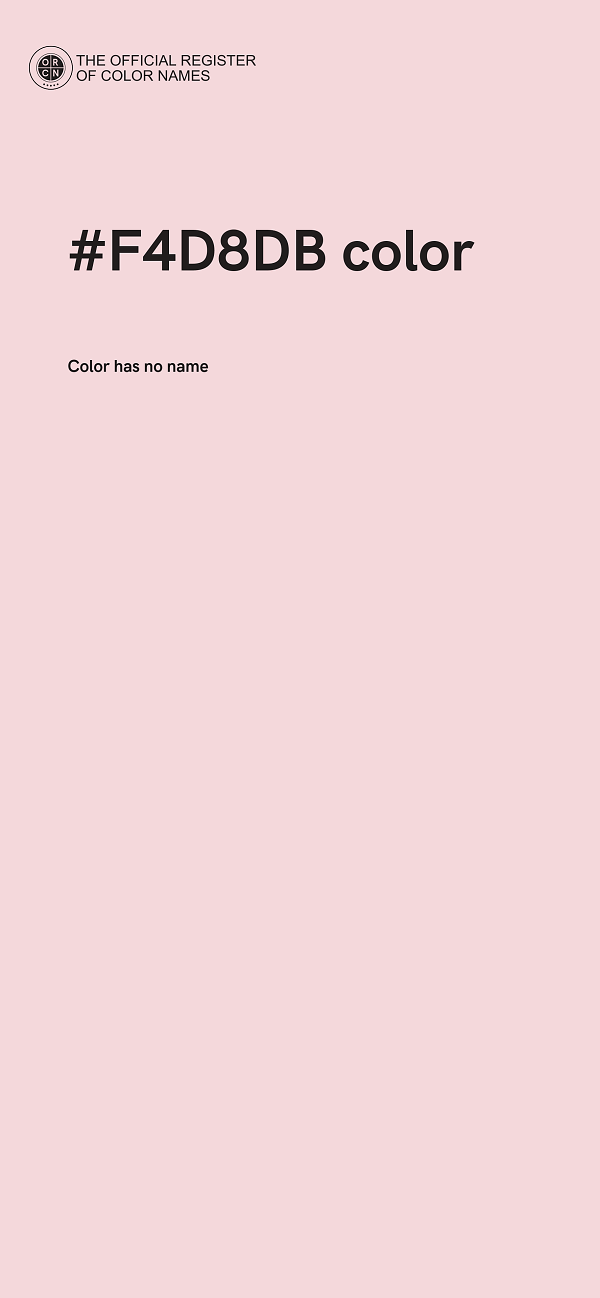 #F4D8DB color image