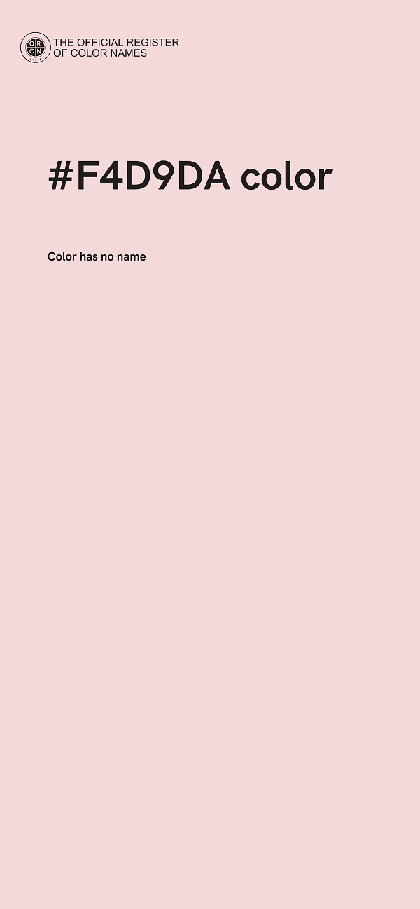 #F4D9DA color image