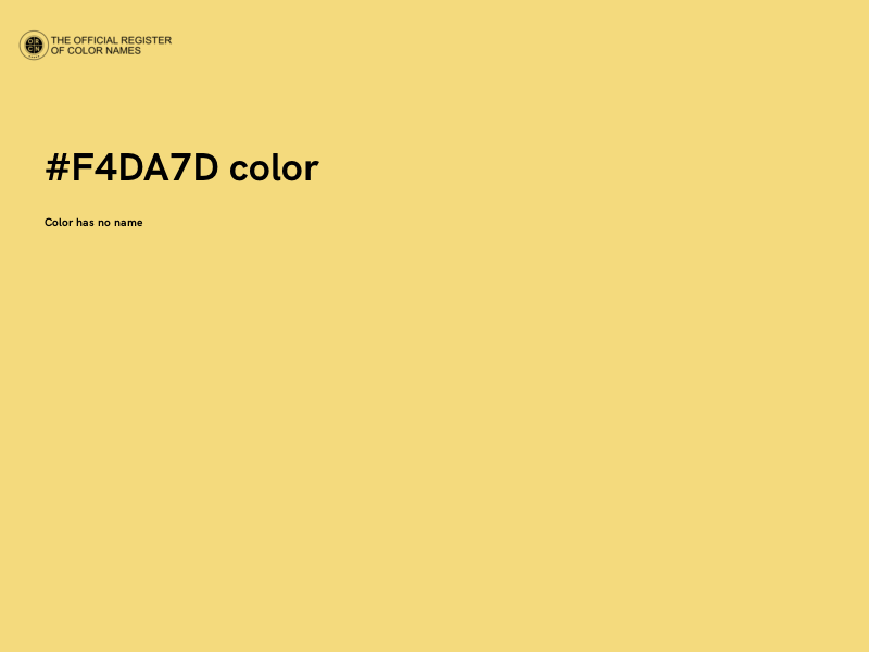 #F4DA7D color image