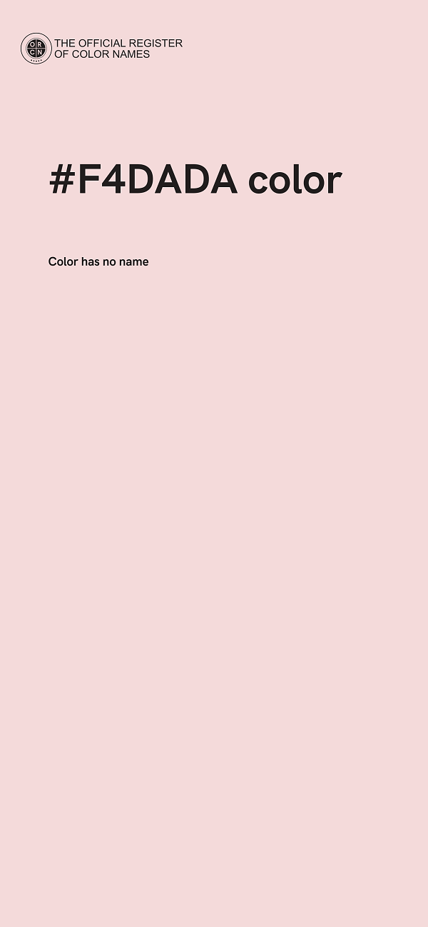 #F4DADA color image