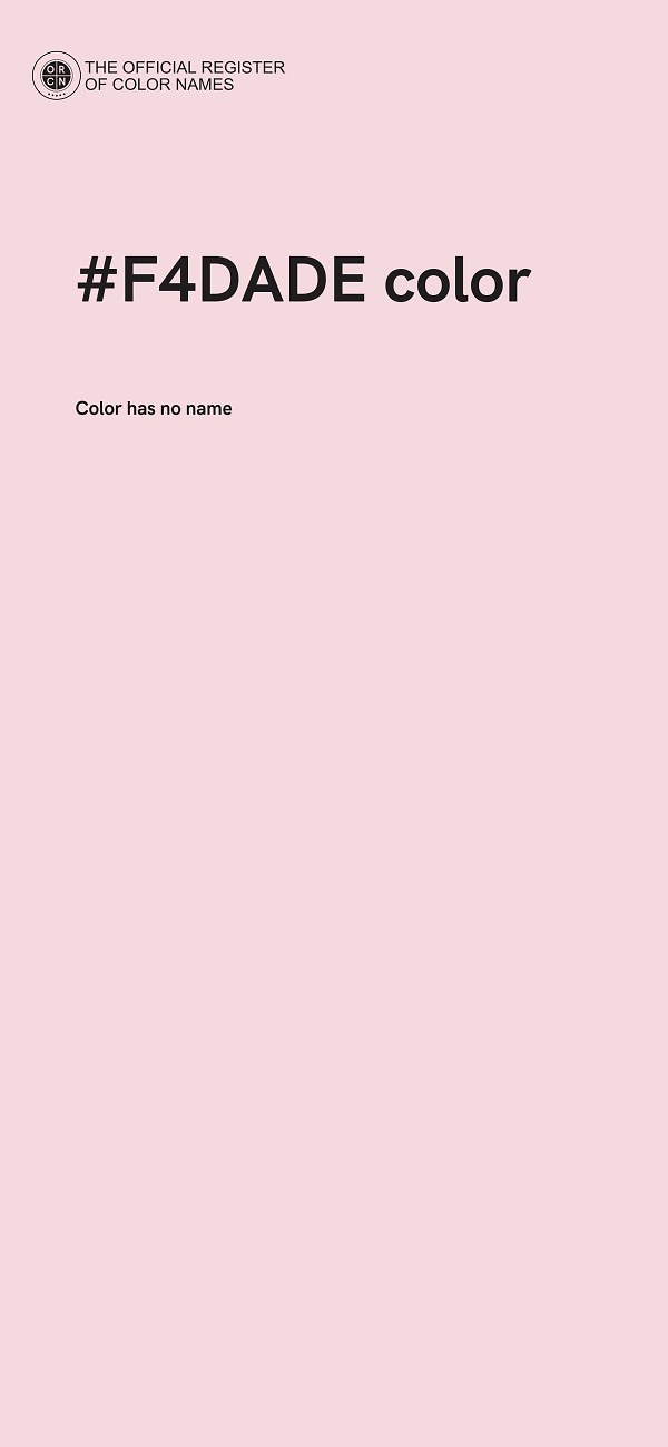 #F4DADE color image