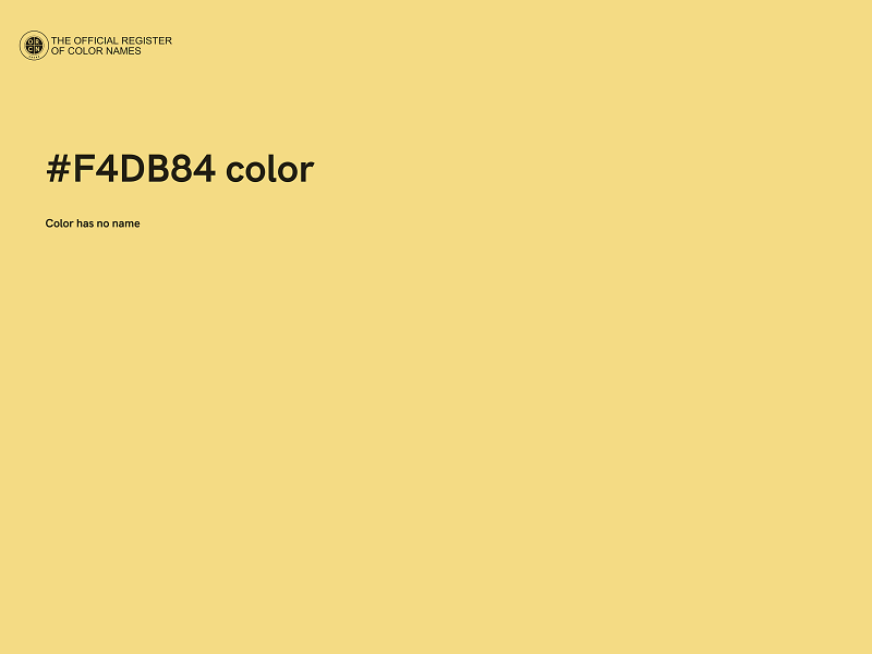 #F4DB84 color image