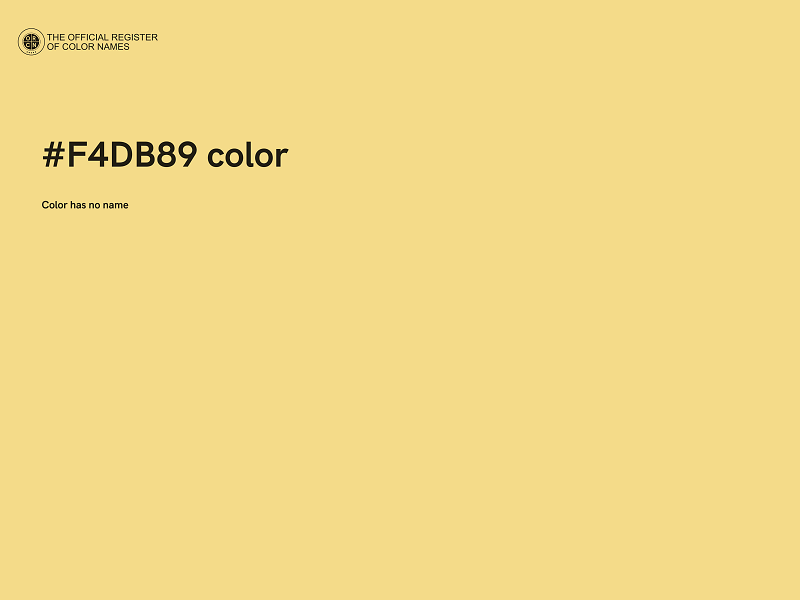 #F4DB89 color image