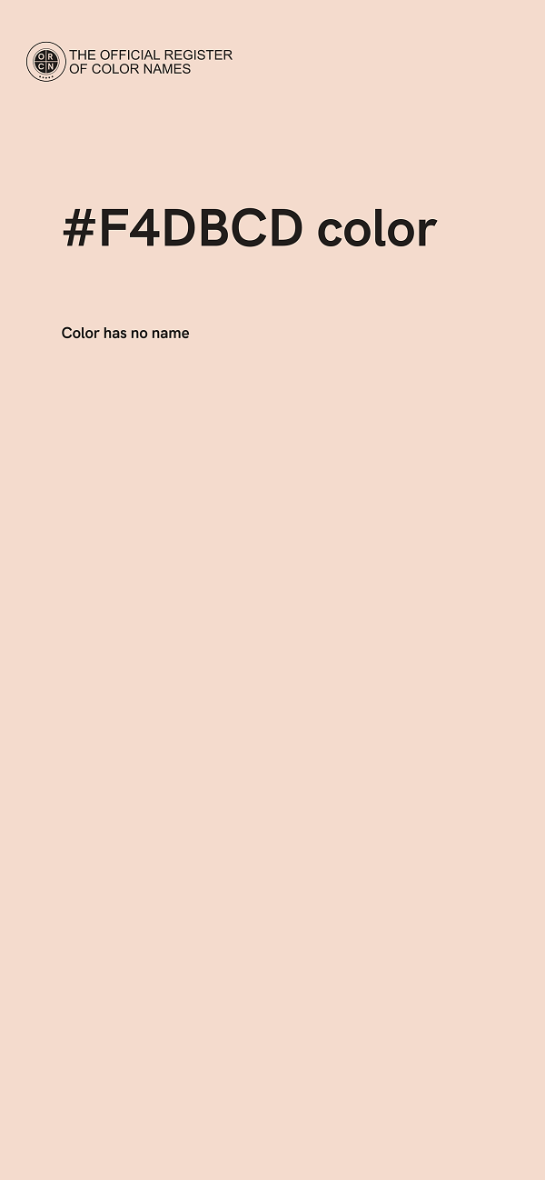 #F4DBCD color image