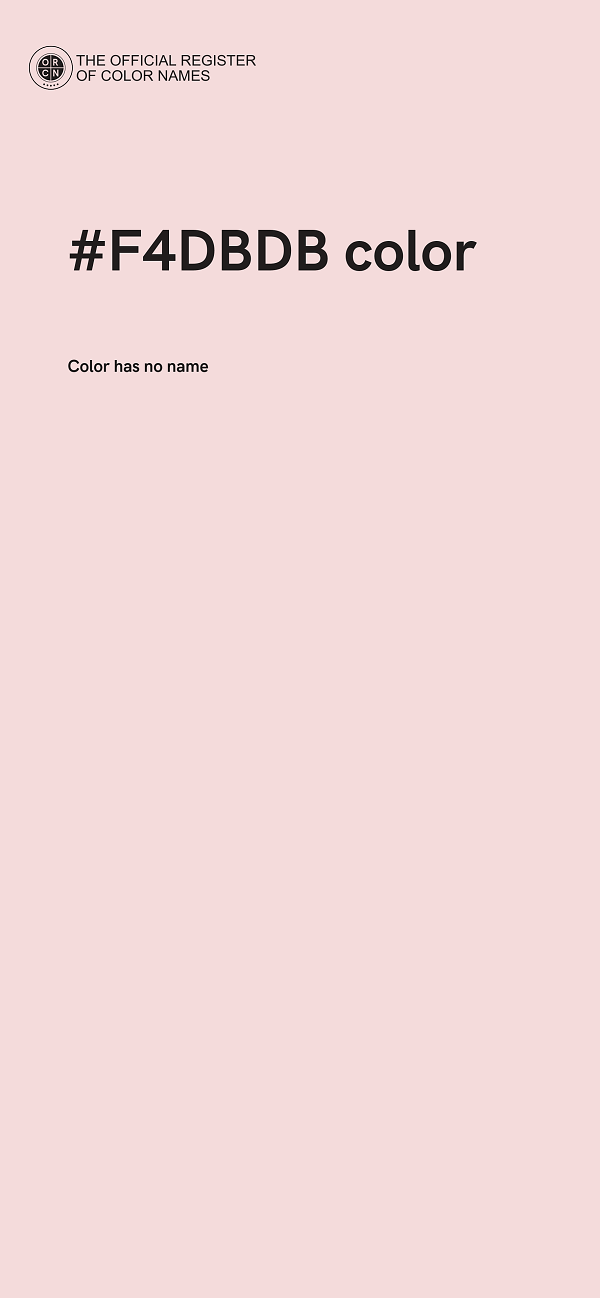 #F4DBDB color image