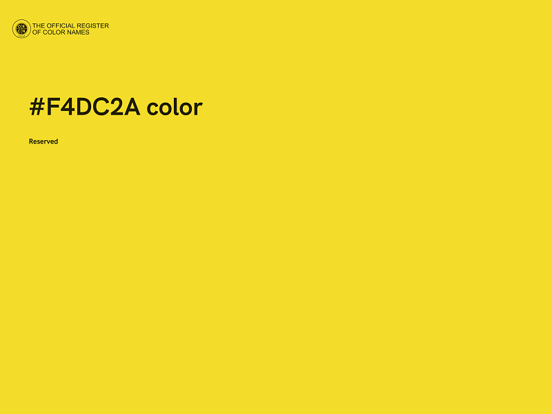 #F4DC2A color image