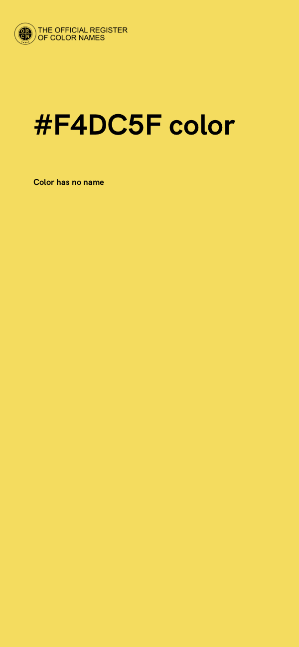 #F4DC5F color image