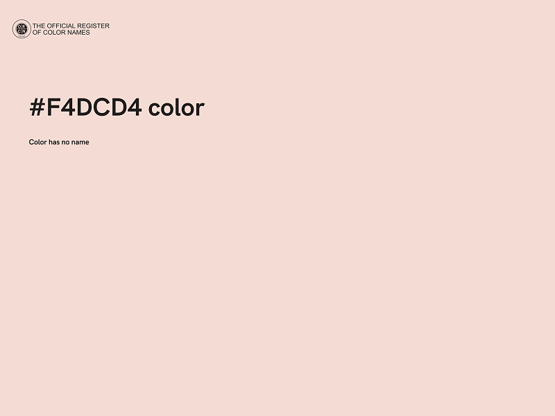 #F4DCD4 color image