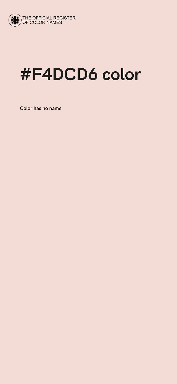 #F4DCD6 color image