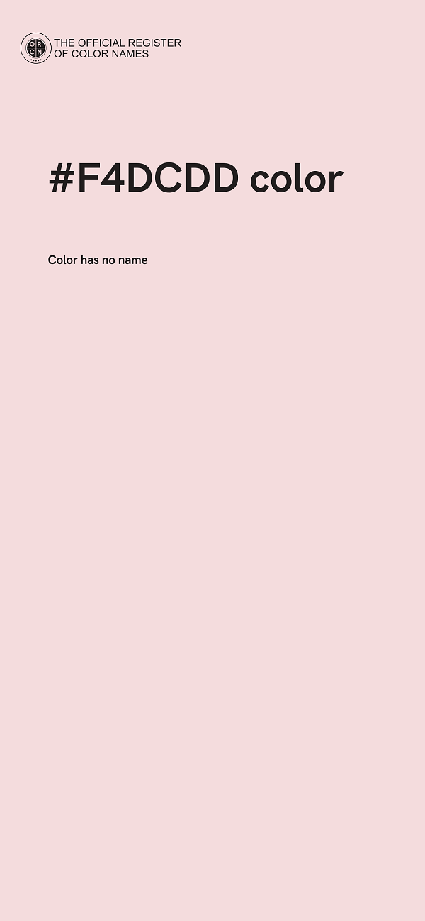 #F4DCDD color image