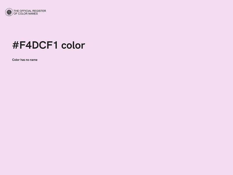 #F4DCF1 color image
