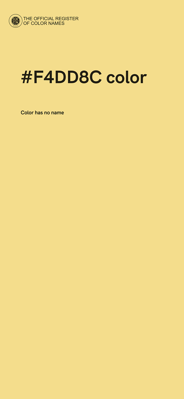 #F4DD8C color image