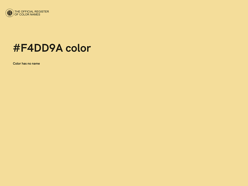 #F4DD9A color image