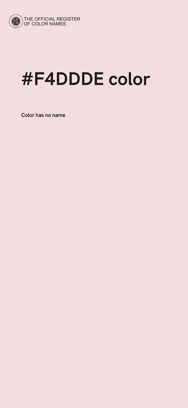 #F4DDDE color image