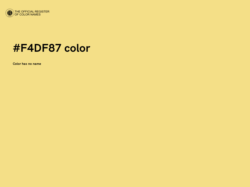 #F4DF87 color image