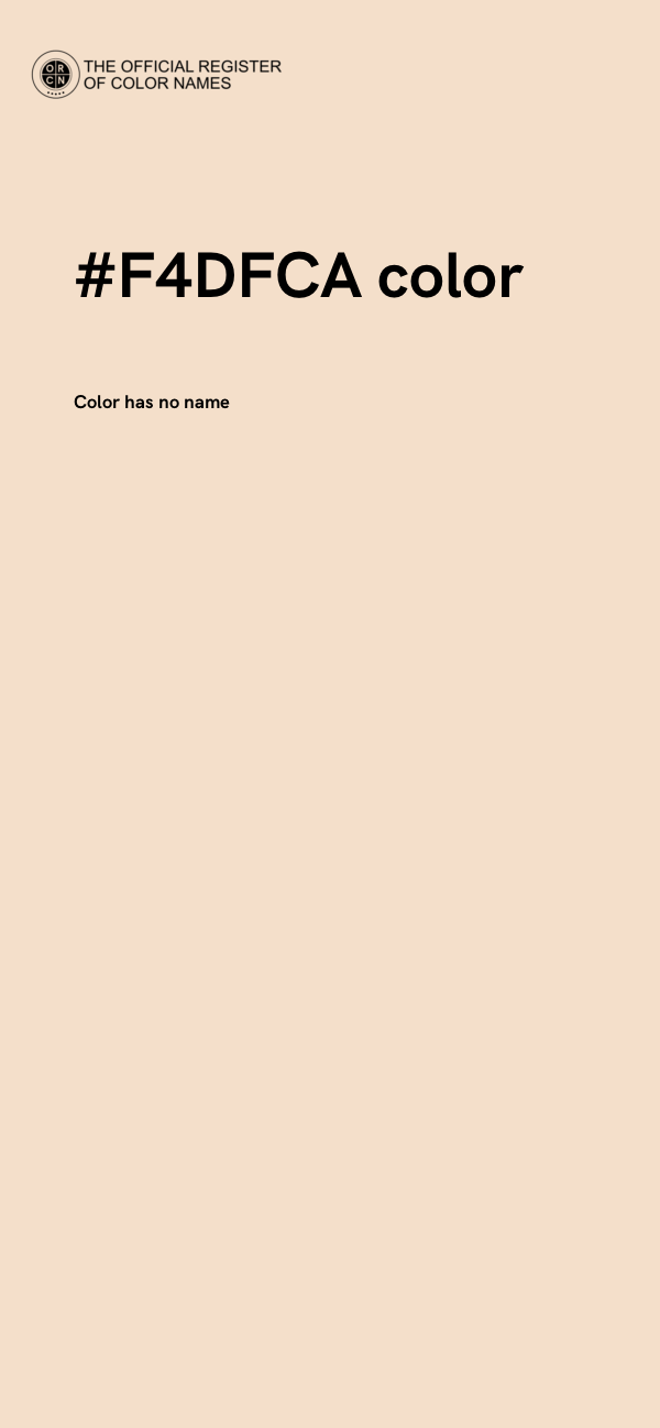 #F4DFCA color image