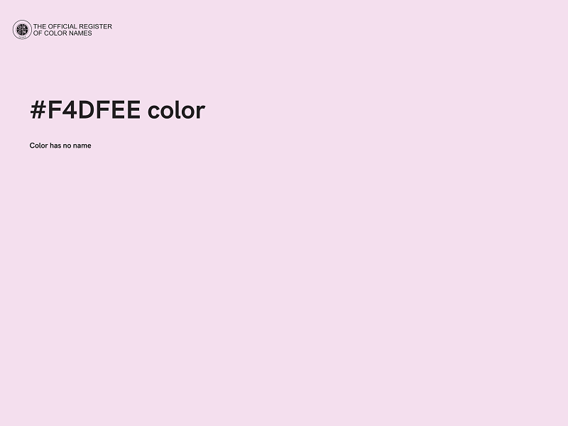 #F4DFEE color image