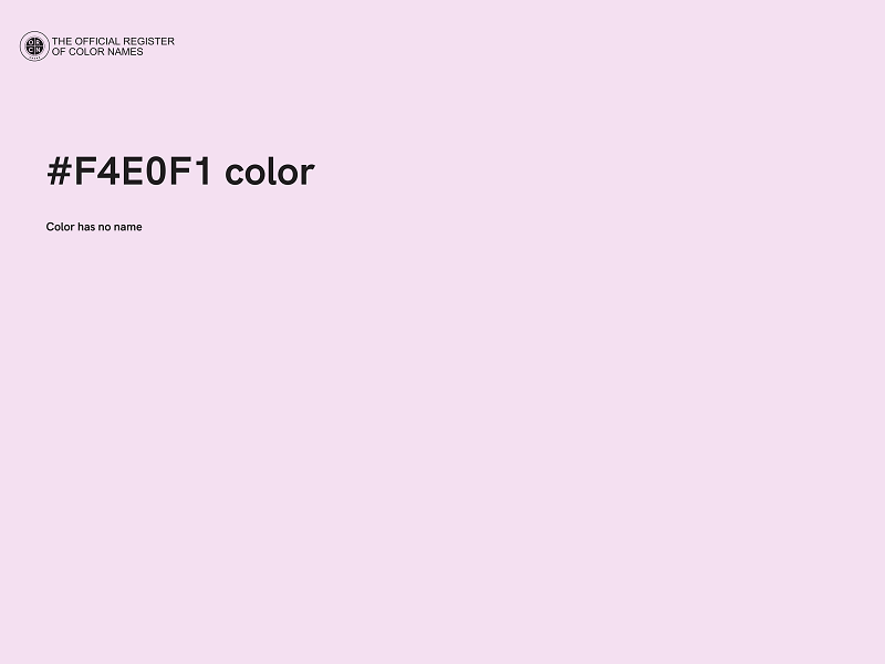 #F4E0F1 color image
